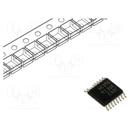 10 pcs : SN74HC595PWR - IC: digital, shift register, Ch: 8, CMOS, SMD, TSSOP16, 2÷6VDC, HC