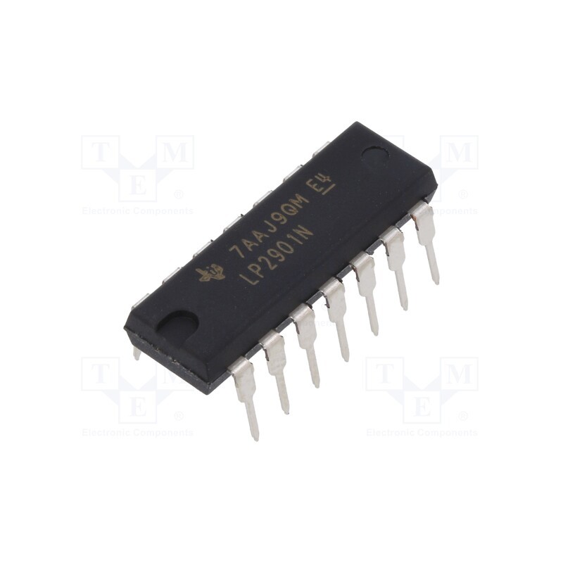 10 pcs : LP2901N - IC: comparator, low-power, Cmp: 4, 8us, 3÷30V, THT, DIP14,