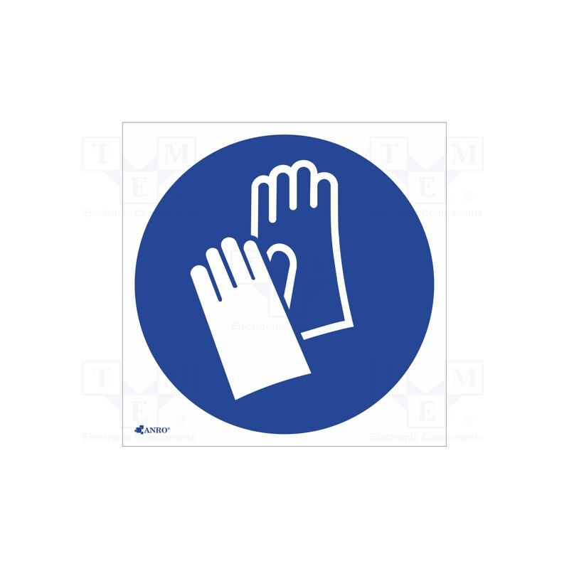 20 pcs : IM/009/C/P - Safety sign, regulatory, PVC, W: 200mm, H: 200mm