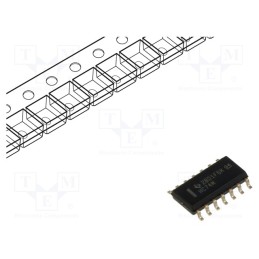 10 pcs : CD74HC74M96 - IC: digital, D flip-flop, Ch: 2, SMD, SO14, HC