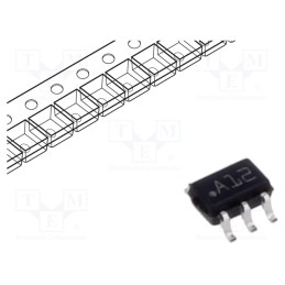 10 pcs : LMV321M7X/NOPB - IC: operational amplifier, 1MHz, 2.7÷5.5V, Ch: 1, SC70-5,