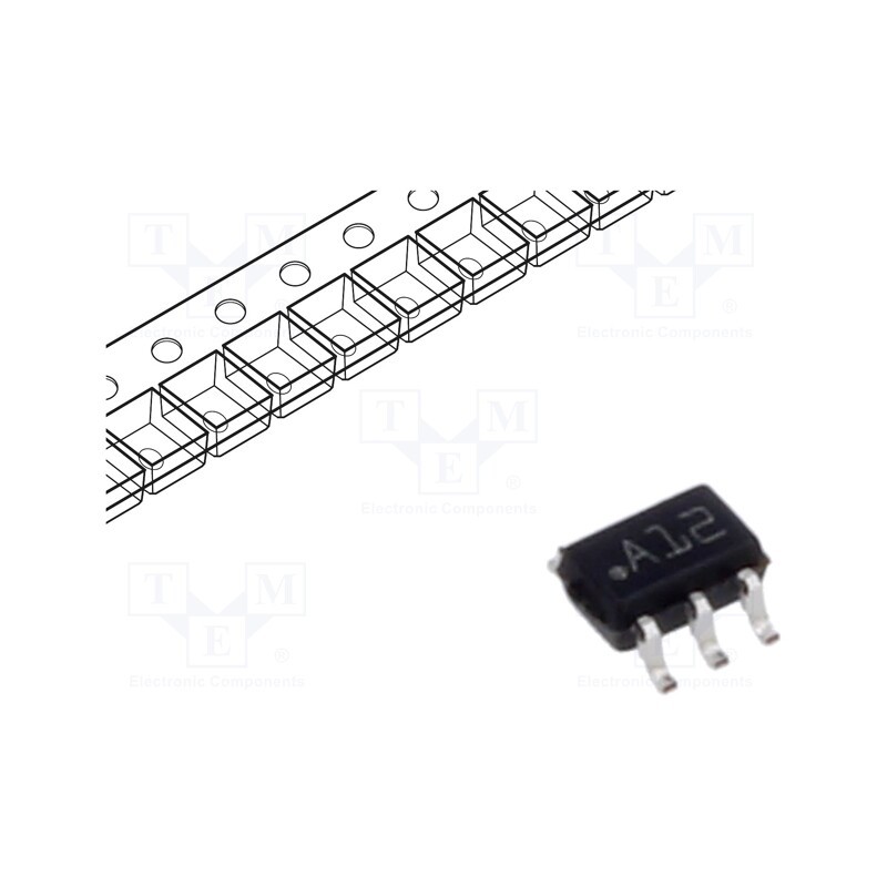 10 pcs : LMV321M7X/NOPB - IC: operational amplifier, 1MHz, 2.7÷5.5V, Ch: 1, SC70-5,