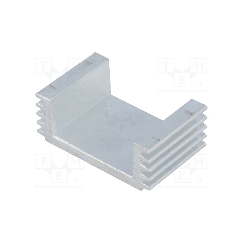 10 pcs : - Heatsink: extruded, L: 25mm, W: 40mm, H: 15mm, 42cm2, Int.width: 28mm