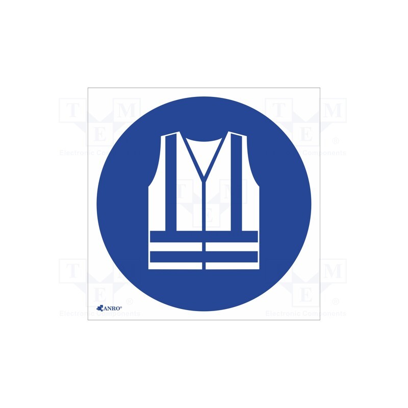 20 pcs : IM/015/C/P - Safety sign, regulatory, PVC, W: 200mm, H: 200mm