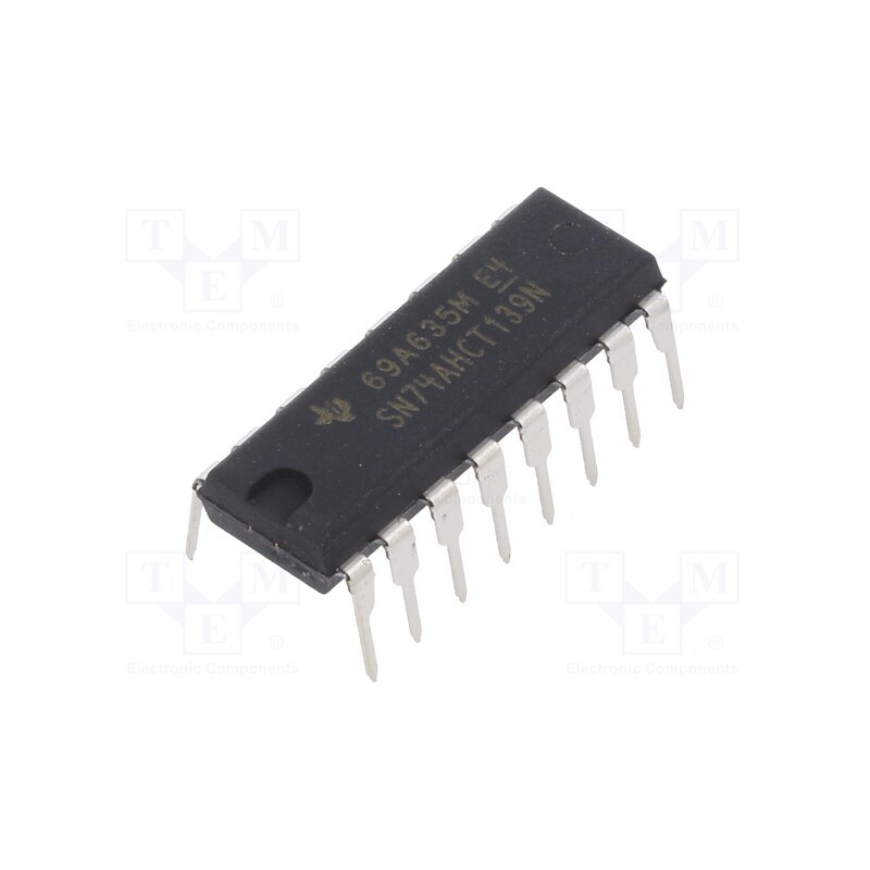 10 pcs : SN74AHCT139N - IC: digital, 2 to 4 line,decoder,demultiplexer, Ch: 2, CMOS,TTL