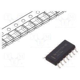 10 pcs : SN74LVC74AD - IC: digital, D flip-flop, Ch: 2, SMD, SO14, , 74LVC