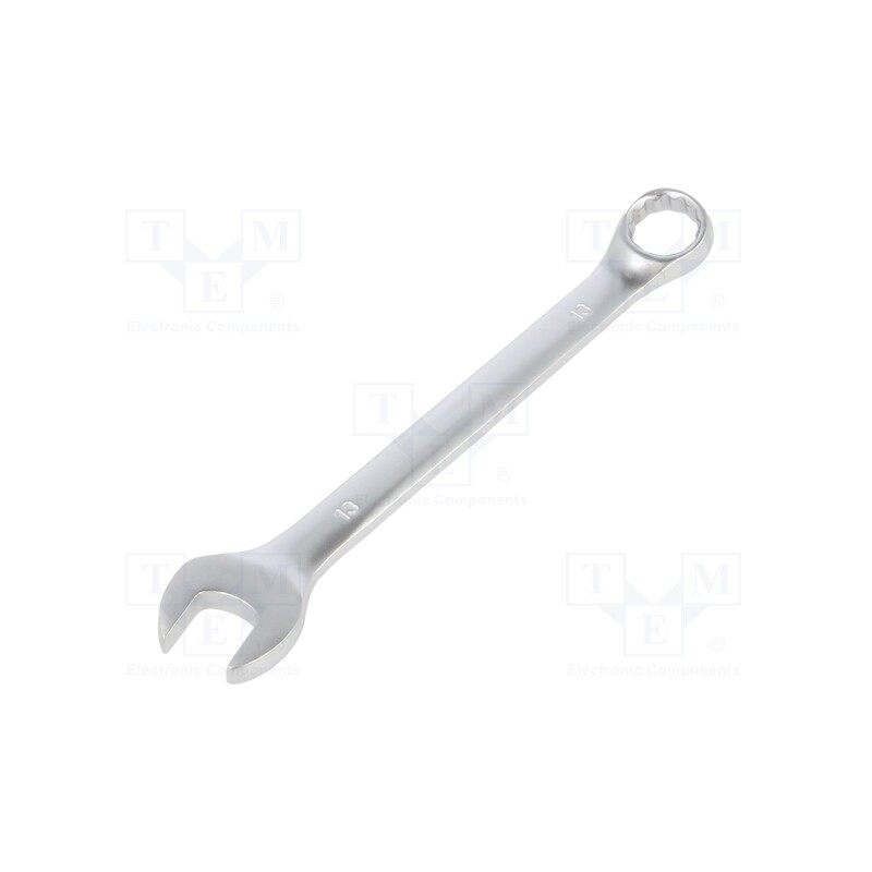 10 pcs : PGT105 - Wrench, combination spanner, 13mm, Chrom-vanadium steel, satin