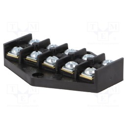 10 pcs : W-96941 - Terminal block, screw terminal, 2.5mm2, 450V, 16A, ways: 5, black