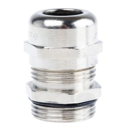 1 pcs - Lapp SKINTOP Series Metallic Nickel Plated Brass Cable Gland, PG13.5 Thread, 5mm Min, 12mm Max, IP68