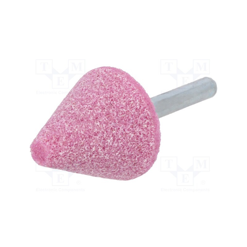 10 pcs : MF.006 - Grindingstone, Ø: 30mm, Ø: 6mm, Tip mat: aluminium oxide