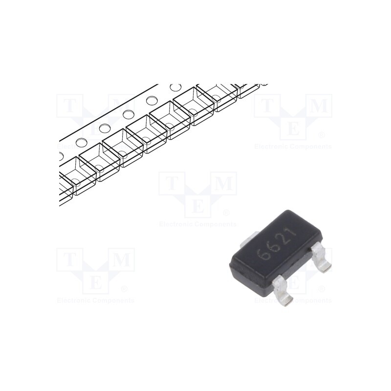 10 pcs : XC6206P331MR-G - IC: voltage regulator, linear,fixed, 3.3V, 200mA, SOT23-3, SMD