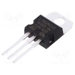 10 pcs : L78S24CV - IC: voltage regulator, linear,fixed, 24V, 2A, TO220AB, THT,