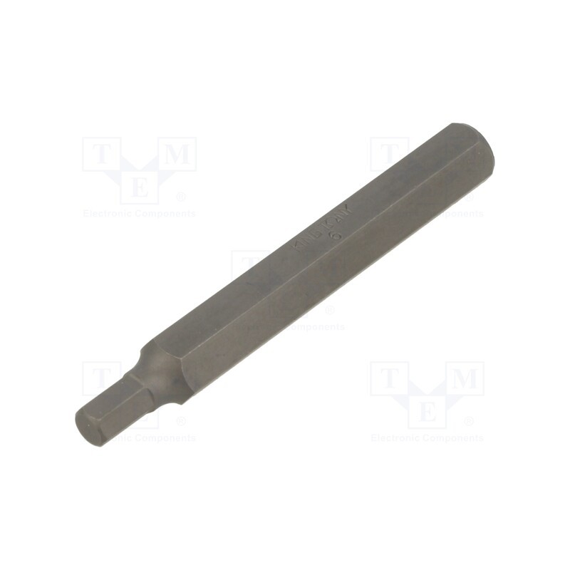 10 pcs : 168006H - Screwdriver bit, hex key, HEX 6mm, Overall len: 80mm