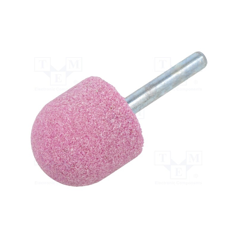 10 pcs : MI.007 - Grindingstone, Ø: 30mm, Ø: 6mm, Tip mat: aluminium oxide