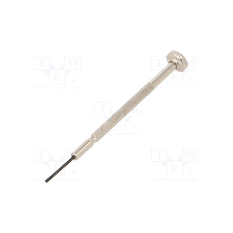 10 pcs : 12290212 - Screwdriver, slot, precision, SL 1,2, Blade length: 21mm