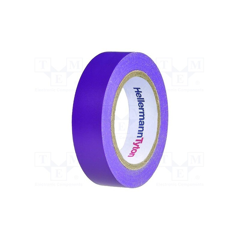 20 rol : 710-00109 HELATAPE FLEX15 - Tape: electrical insulating, W: 15mm, L: 10m, Thk: 150um, violet