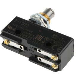 1 pcs - Omron Plunger Limit Switch, NO/NC, IP00, SPDT, Thermosetting Resin Housing, 500V ac Max, 15A Max