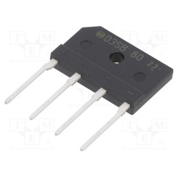 10 pcs : D3SB80-7000 - Bridge rectifier: single-phase, Urmax: 800V, If: 4A, Ifsm: 120A