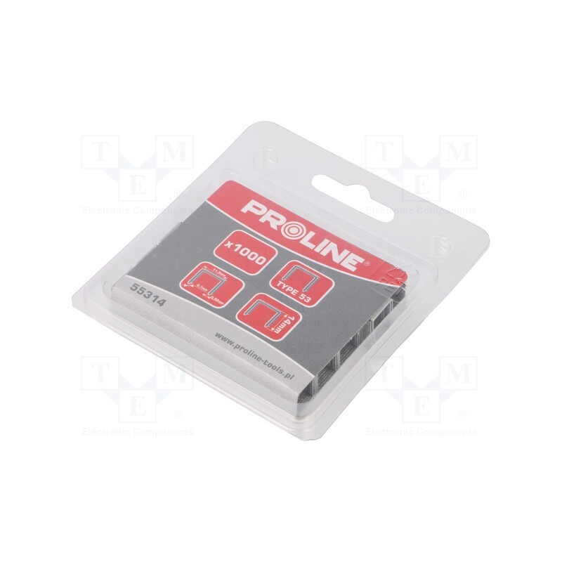 10 pcg : 55314 - Staples, Width: 11.3mm, L: 14mm, 1000pcs.