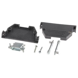 1 pcs - MH Connectors MHED Series ABS D Sub Backshell, 37 Way, Strain Relief