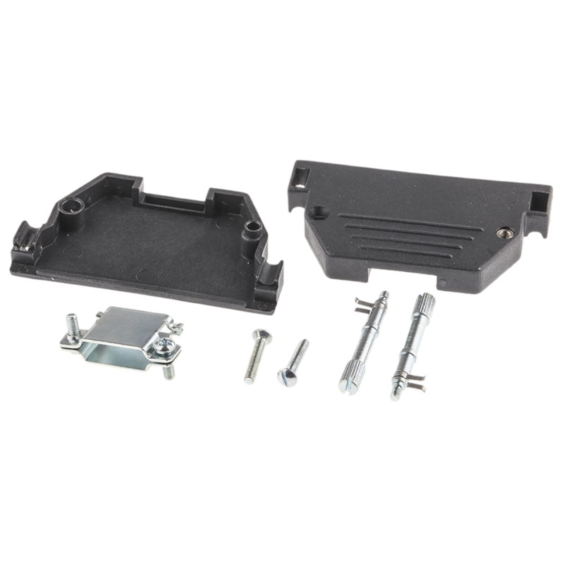 1 pcs - MH Connectors MHED Series ABS D Sub Backshell, 37 Way, Strain Relief