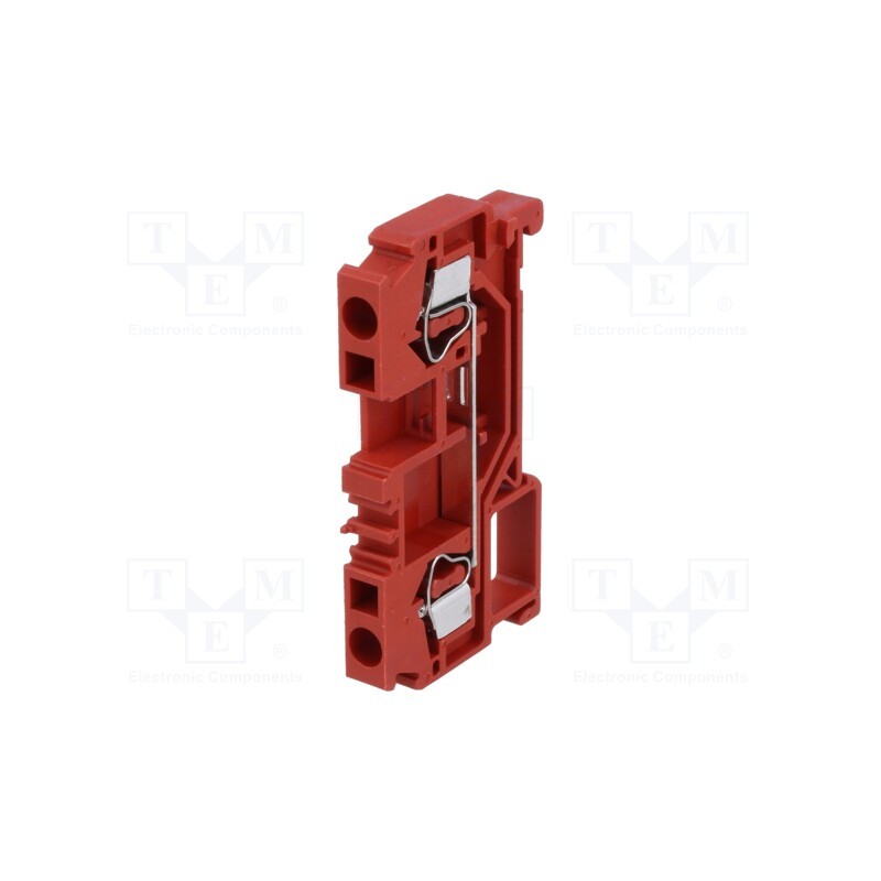 10 pcs : WS-4-01P-16 - Splice terminal: rail, 0.2÷4mm2, ways: 1, terminals: 2, red, WS, TS35