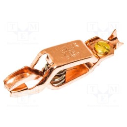 10 pcs : BU-27CG - Crocodile clip, 40A, Grip capac: max.16mm, Overall len: 62mm