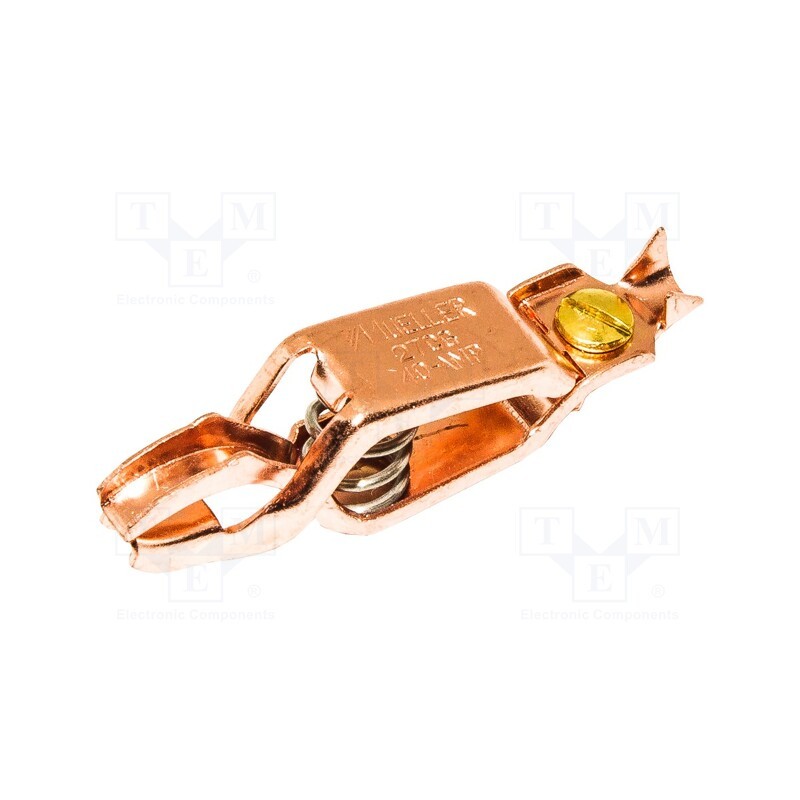 10 pcs : BU-27CG - Crocodile clip, 40A, Grip capac: max.16mm, Overall len: 62mm