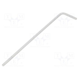 10 pcs : 29474 - Wrench, inch,hex key,spherical, HEX 5/64', Overall len: 101mm