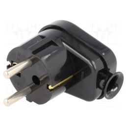10 pcs : WT-16U CZ - Connector: AC supply, male, plug, 2P+PE, 230VAC, 16A, black, PIN: 3