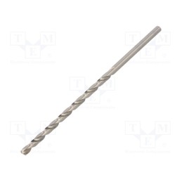 10 pcs : 625038000 - Drill bit, for metal, Ø: 4mm, L: 119mm, Working part len: 78mm