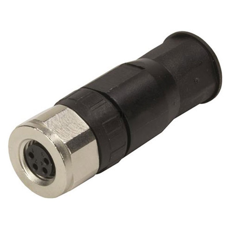 1 pcs - Harting Circular Connector, 4 Contacts, Cable Mount, M8 Connector, Socket, Female, IP67, M8 Series