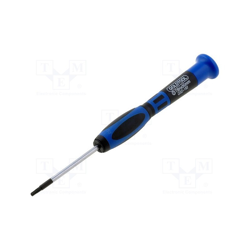 10 pcs : GSD-182 - Screwdriver, Torx®, precision, TX08, Blade length: 50mm