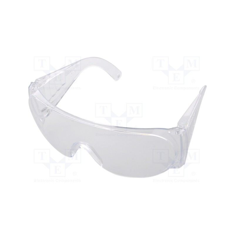 10 pcs : 46023 - Safety spectacles, Lens: transparent, Protection class: F