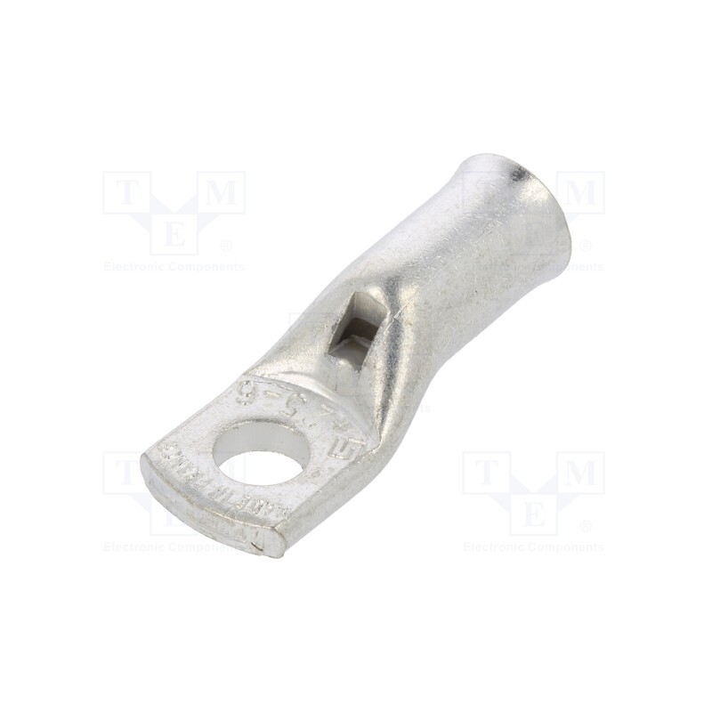 10 pcs : XCT 25-6 - Tip: ring tube, M6, 25mm2, crimped, for cable, non-insulated, 3AWG