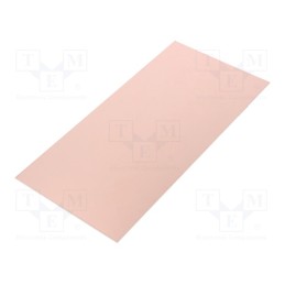 10 pcs : - Laminate, CEM3, 1.5mm, L: 100mm, W: 210mm, Coating: copper