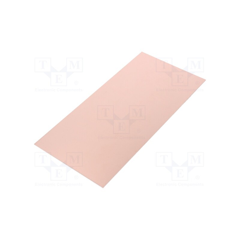 10 pcs : - Laminate, CEM3, 1.5mm, L: 100mm, W: 210mm, Coating: copper