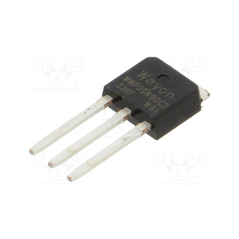 10 pcs : WMP09N90C2 - Transistor: N-MOSFET, WMOS™ C2, unipolar, 900V, 4.8A, Idm: 16A, 85W