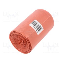 10 rol : 481790 - Trash bags, polyetylene LD, red, 35l, 50pcs.