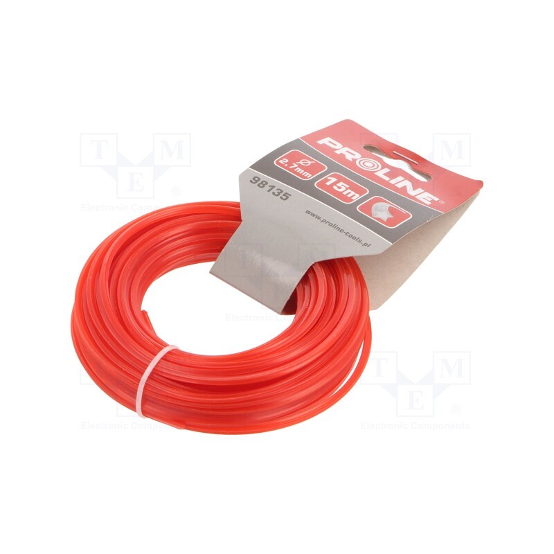 10 pcs : 98135 - Trimmer line, L: 15m, polyamide, star, Size: 2.7mm