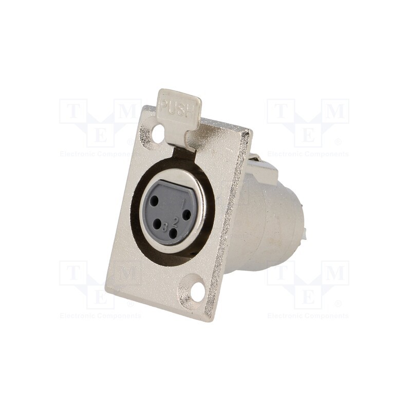 10 pcs : XLR-4G-C - Socket, XLR, female, PIN: 4, soldering, XLR standard