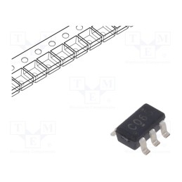 50 pcs : SN74LVC2G06DBVR - IC: digital, buffer,inverting,line driver, Ch: 2, CMOS, SMD, 74LVC