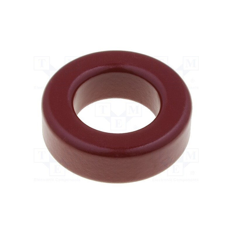 10 pcs : T94-2 - Ferrite: toroidal, L: 7.92mm, Øint: 14.2mm, Øout: 23.9mm, 8.4nH