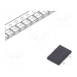 10 pcs : YBSM6010 - Bridge rectifier: single-phase, 1kV, If: 6A, Ifsm: 150A, YBS3, SMT