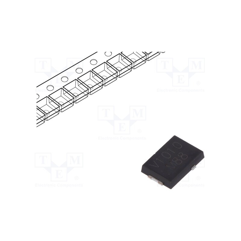 10 pcs : V10P10-M3/86A - Diode: Schottky rectifying, SMD, 100V, 10A, SMPC,