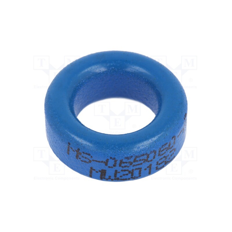 10 pcs : MS-065090-2 - Ferrite: toroidal, L: 6.35mm, Øint: 10.16mm, Øout: 16.64mm, 52nH