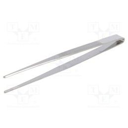 10 pcs : PTS-04 - Tweezers, 155mm, Blade tip shape: rounded, Tipwidth: 3.5mm