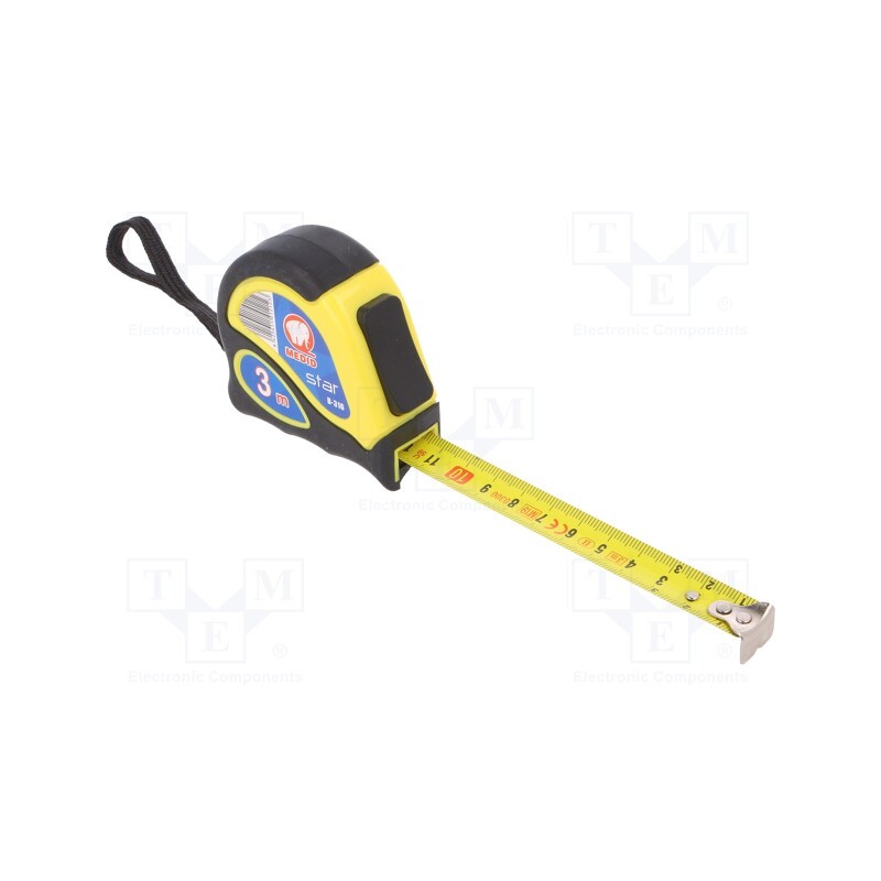 10 pcs : B316 - Measuring tape, L: 3m, Width: 16mm, Enclos.mat: ABS,elastolan