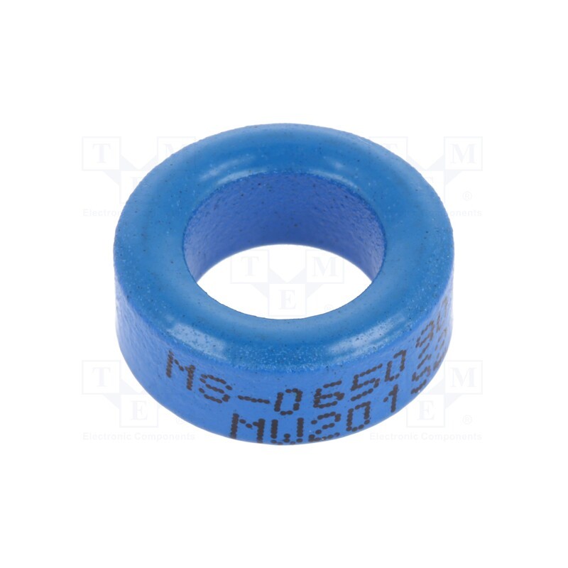 10 pcs : MS-065060-2 - Ferrite: toroidal, L: 6.35mm, Øint: 10.16mm, Øout: 16.64mm, 35nH
