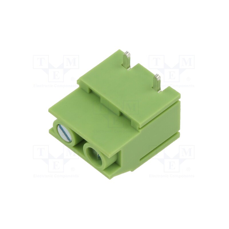 20 pcs : XY129RB-2P 7.5MM GREEN - PCB terminal block, straight, 7.5mm, ways: 2, on PCBs, terminal